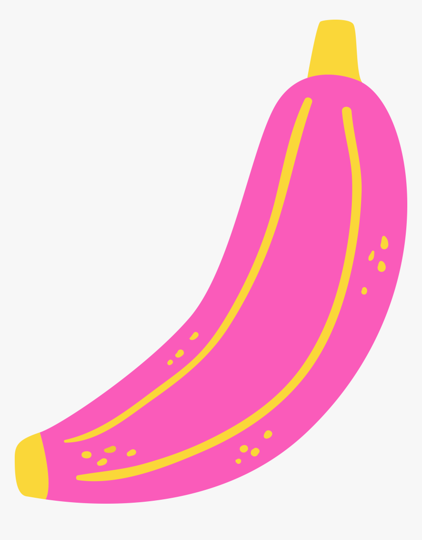- Pink Bananas Clipart - Free Summer Fruit Clipart Transparent Background, HD Png Download