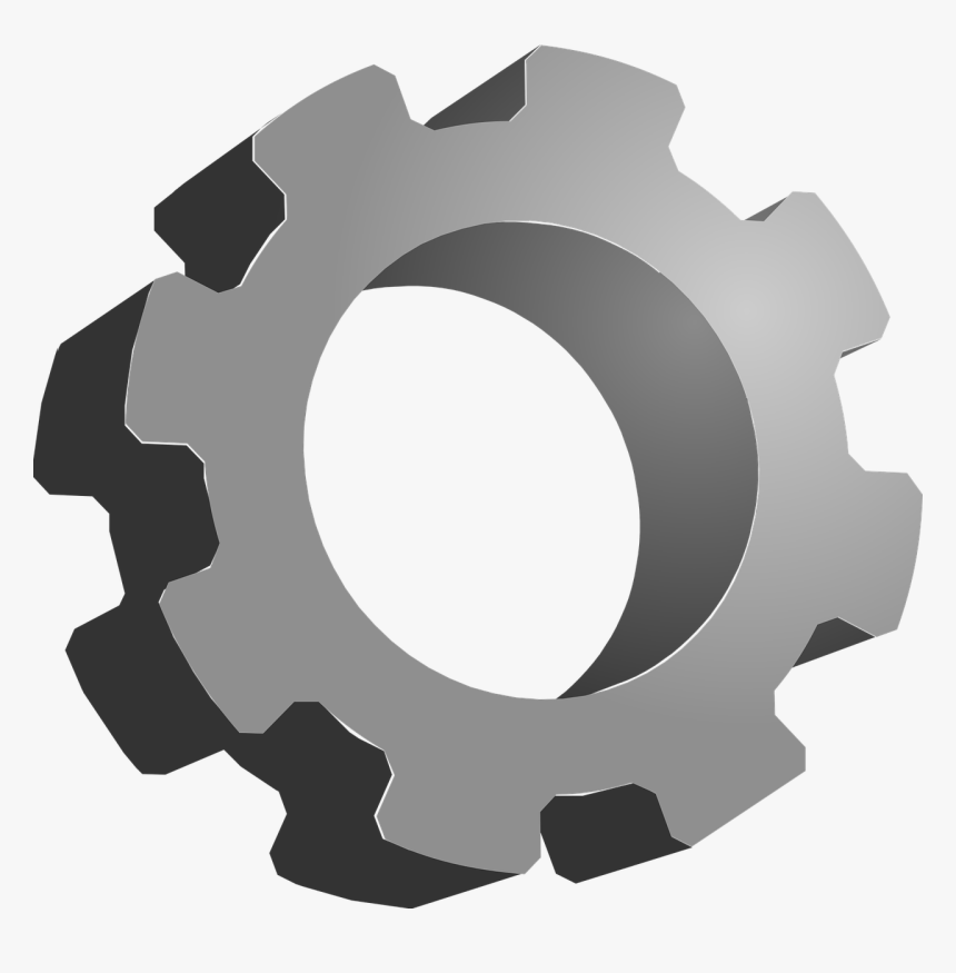 3d Gear Clipart, HD Png Download