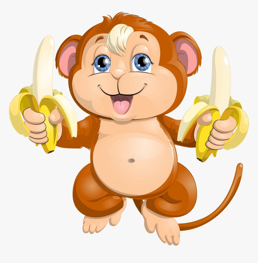 Monkey And Banana Transparent, HD Png Download