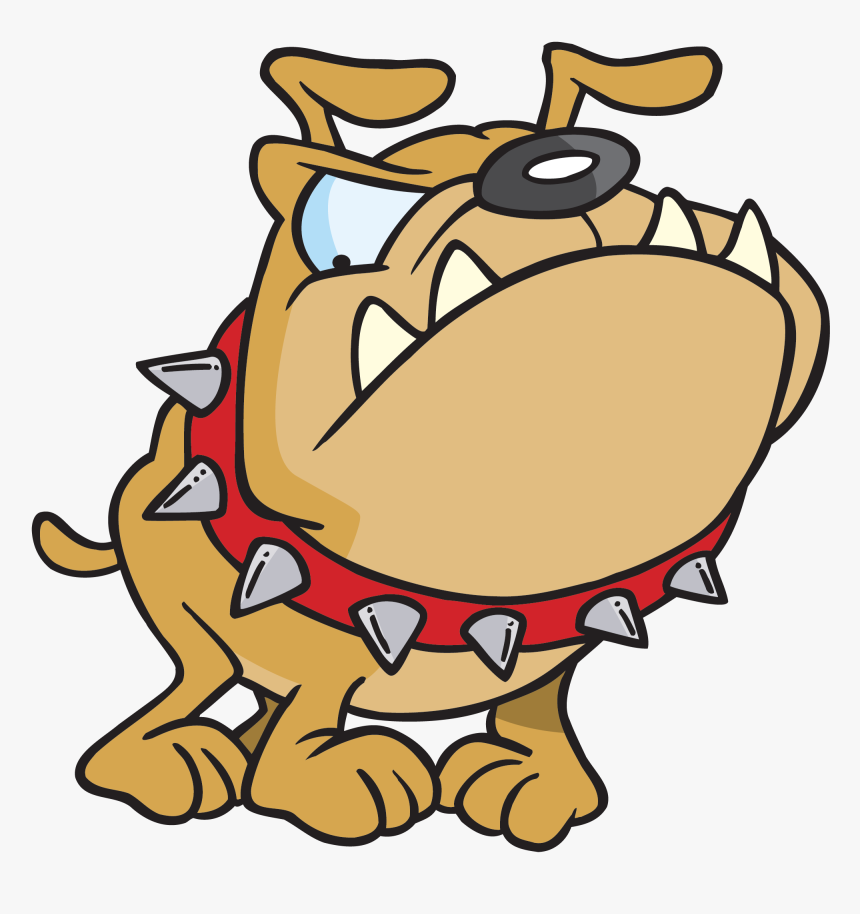 Mean Dog Cliparts - Dog Spiked Collar Cartoon, HD Png Download