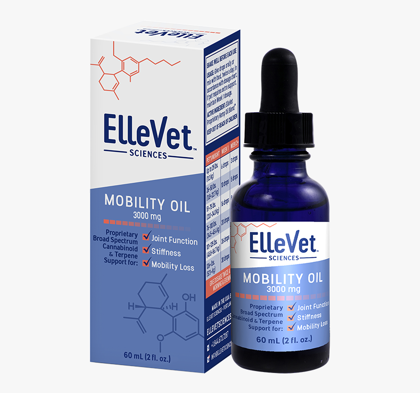 Ellevet Dogs Mobility Oil - Vet Cbd Oil For Dogs, HD Png Download