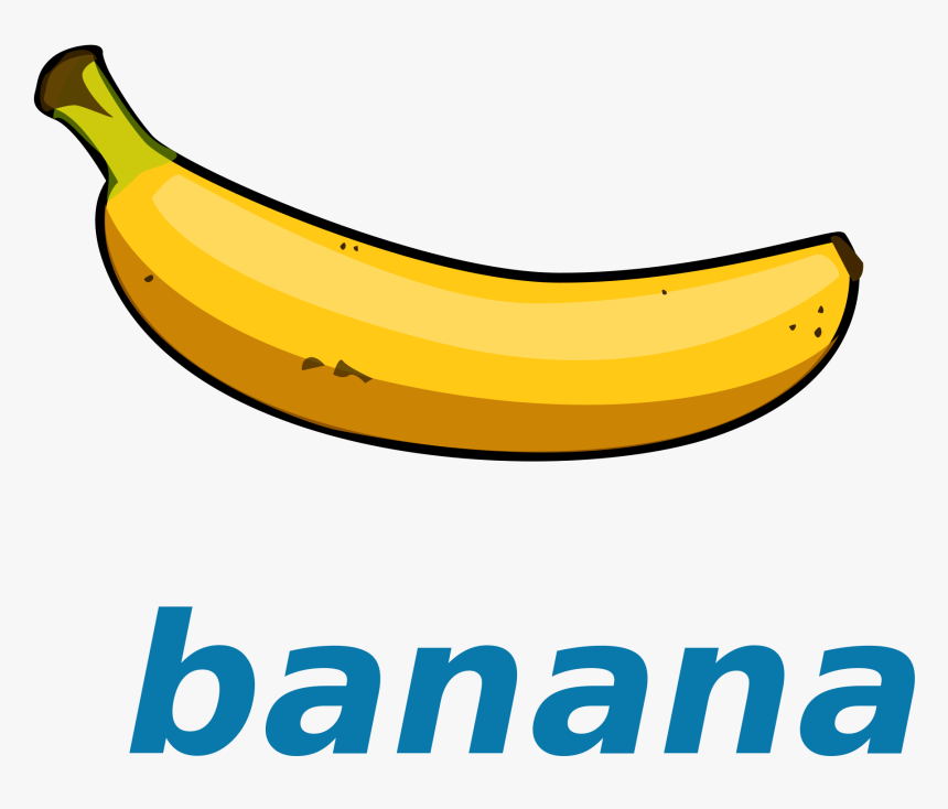 Clip Art Banana Svg - Banana Template, HD Png Download