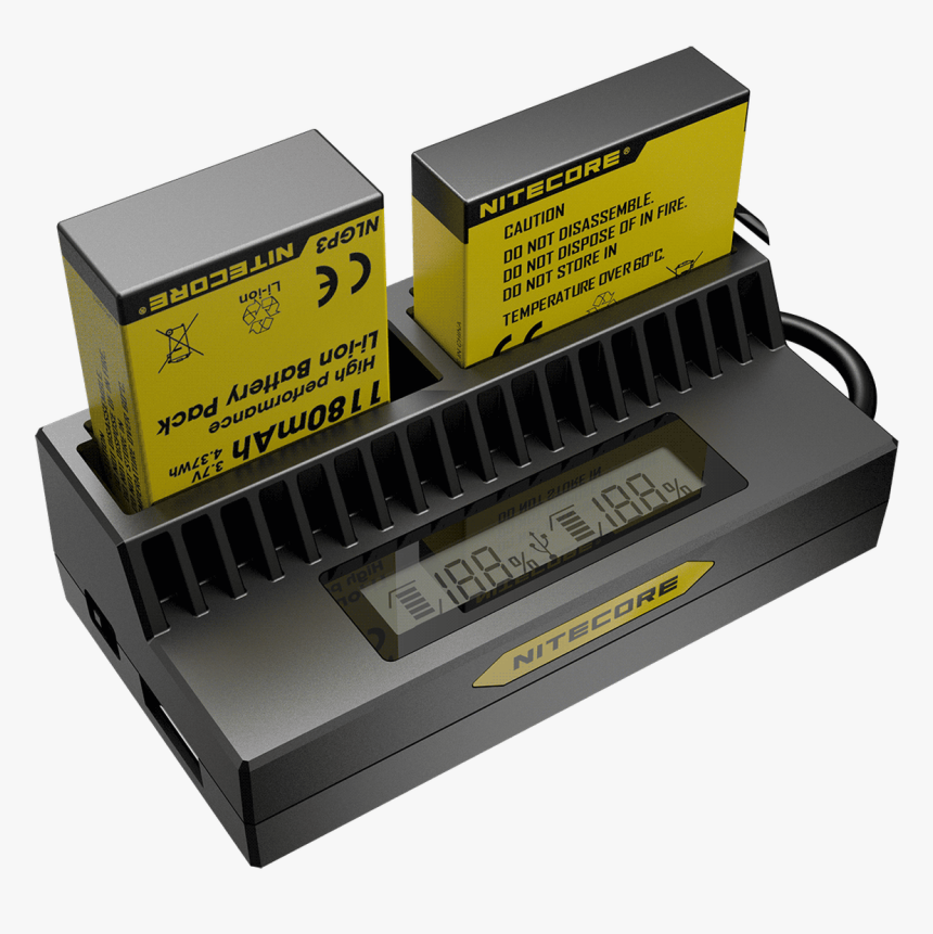 Nitecore Ugp4 Gopro Hero 4 Lithium-ion Usb Charger - Battery Charger, HD Png Download