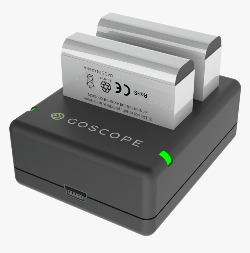 Goscope Dual Battery Charger For Gopro Hero4 - Electronics, HD Png Download