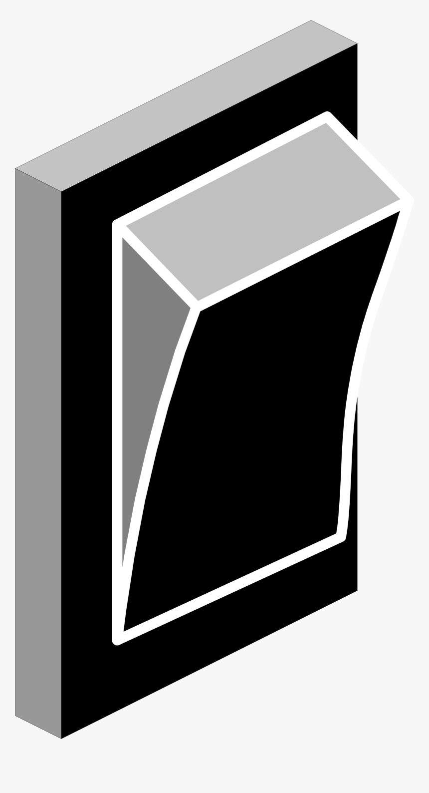 Switch Black Vertical Built In Clip Arts - Electric Switch Clipart Png, Transparent Png