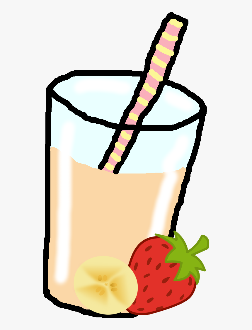 Banana Clipart Strawberry Banana - Strawberry Banana Smoothie Clipart, HD Png Download