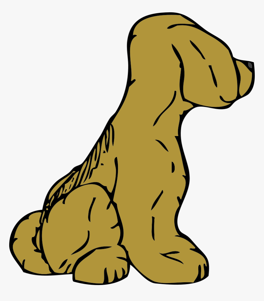 Mean Dog Cartoon - Dog Side View Clipart, HD Png Download