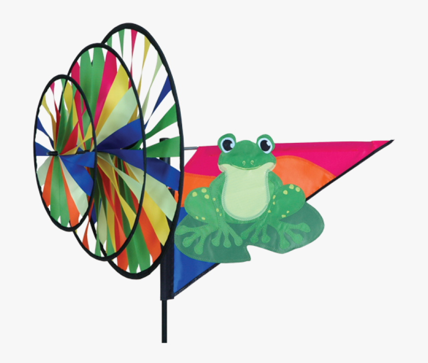 Image Of Triple Wheel Green Frog Spinner - Triple Wind Spinner, HD Png Download