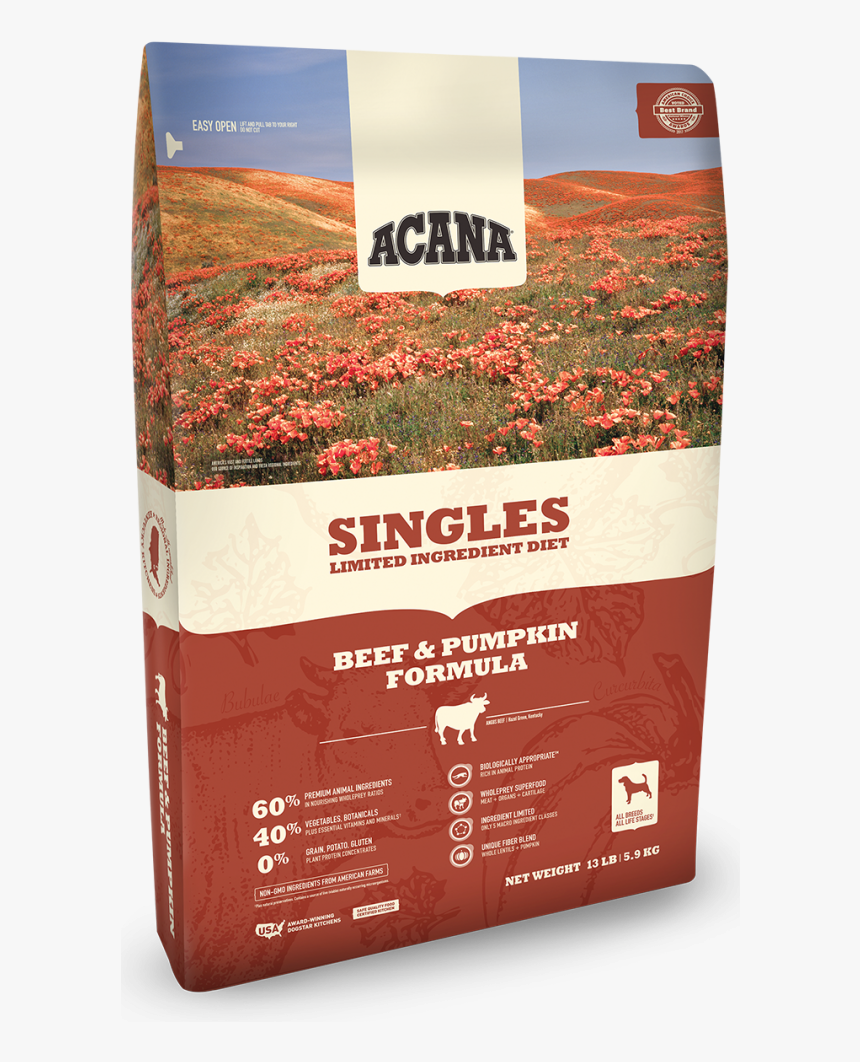 Acana Singles Limited Ingredient Diet Grain Free Beef, HD Png Download