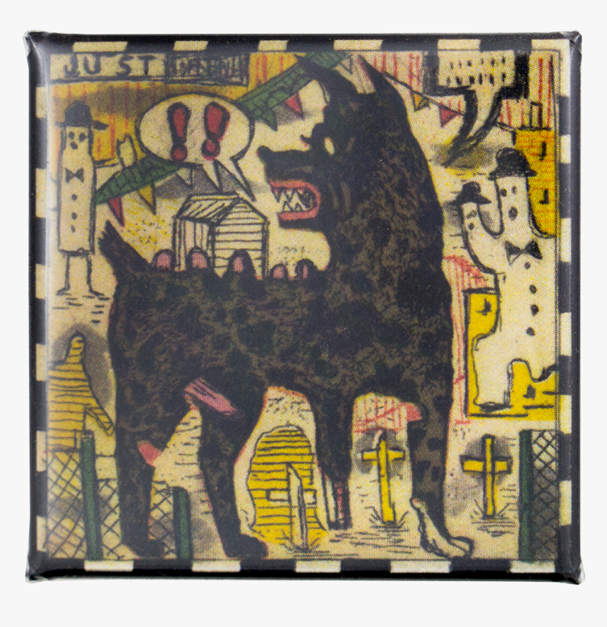 Tony Fitzpatrick Black Dog Art Button Museum - Poster, HD Png Download