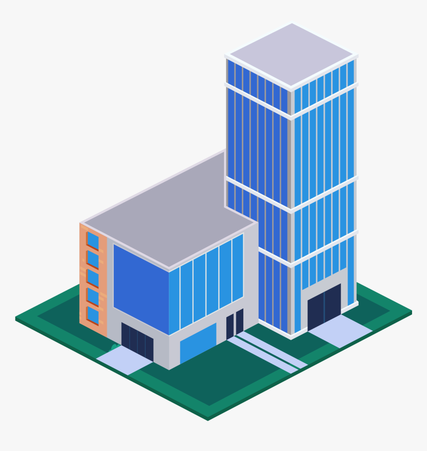 5d City Life Stereo Png And Vector Image - Commercial Building Model Png, Transparent Png