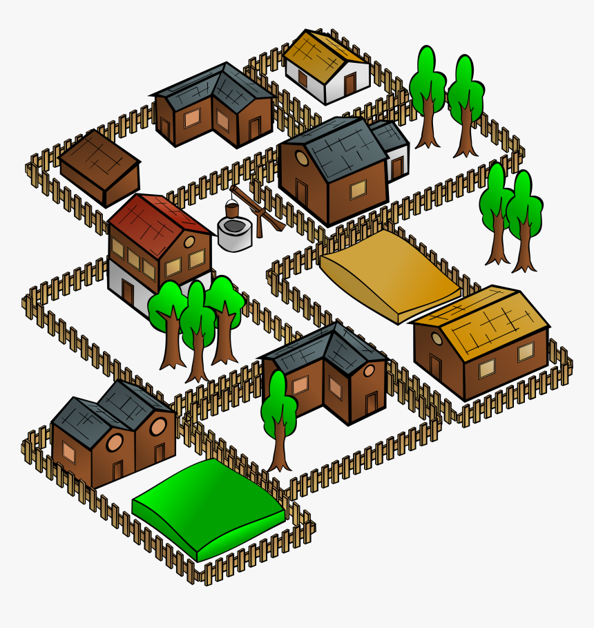 Clip Art Village, HD Png Download