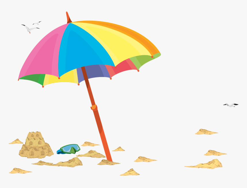 Free Beach Umbrella Illustration, HD Png Download , Transparent Png