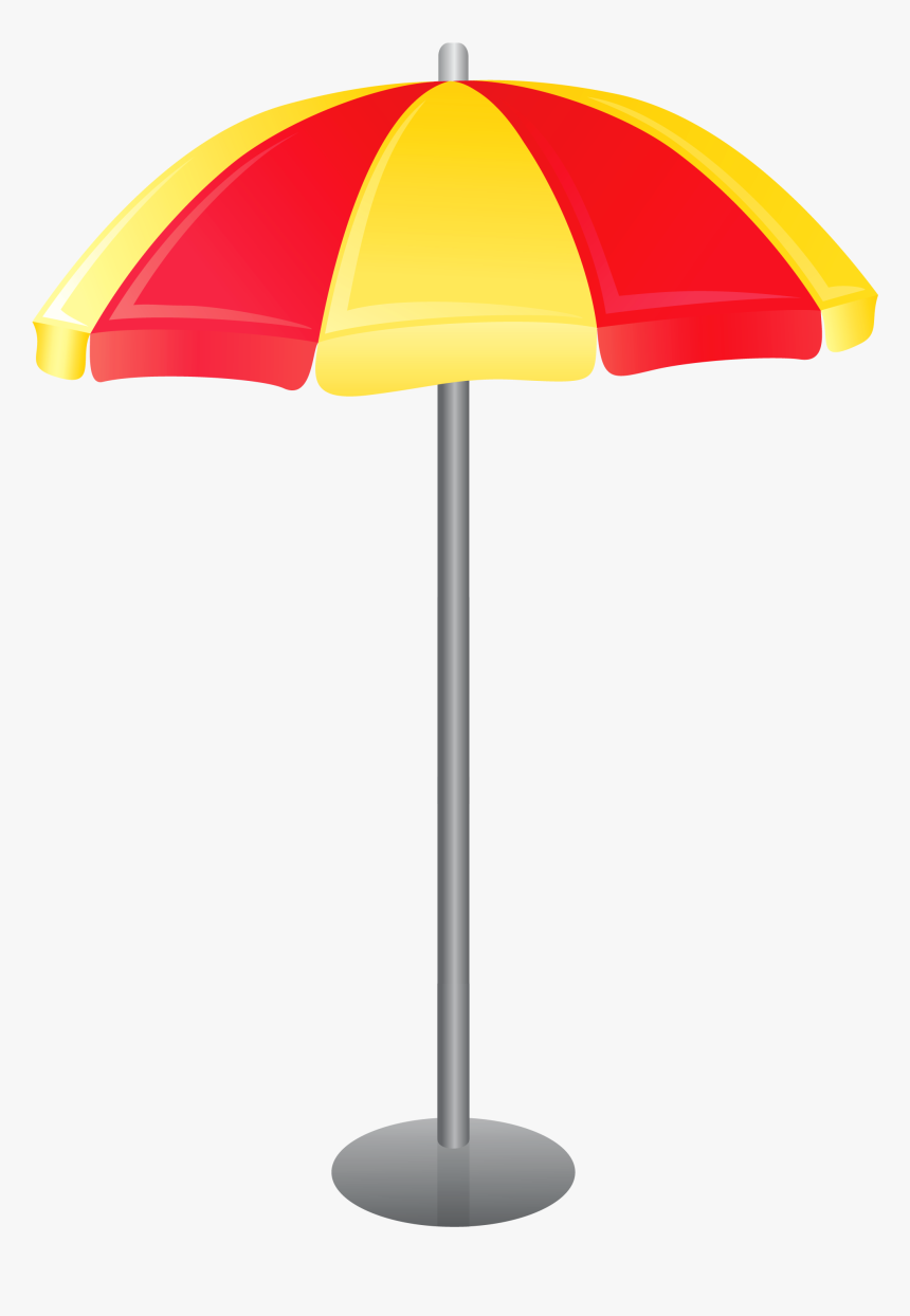 Beach Umbrella Png Vector Clipart - Beach Umbrella Vector Png, Transparent Png
