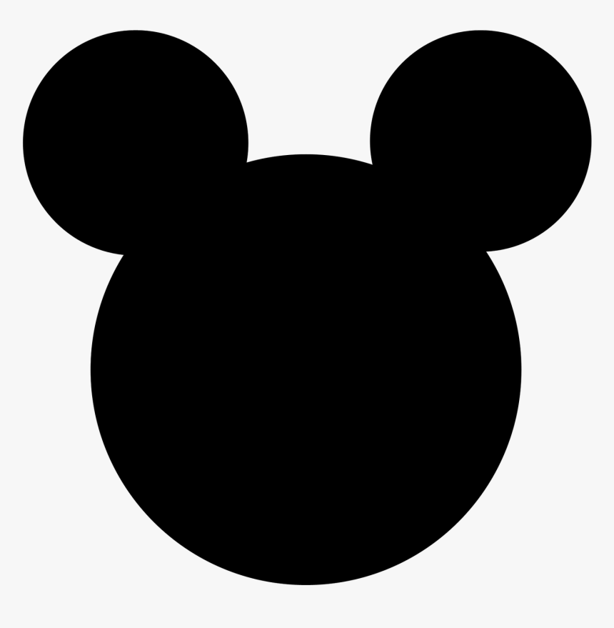 Mickey Mouse Minnie Mouse Clip Art - Mickey Mouse Face Black, HD Png Download