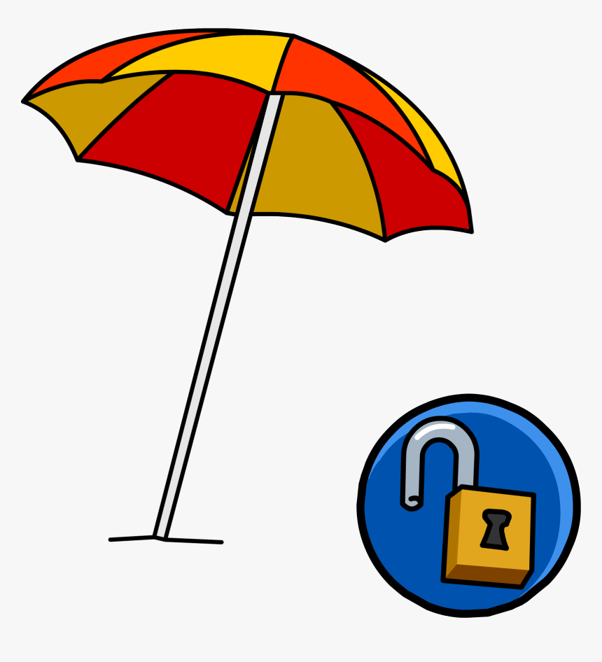 Pin Beach Umbrella Clip Art - Beach Umbrella Png, Transparent Png