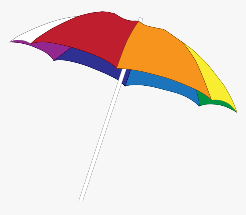 Umbrella Drawing Clip Art - Beach Umbrella Transparent Background, HD Png Download
