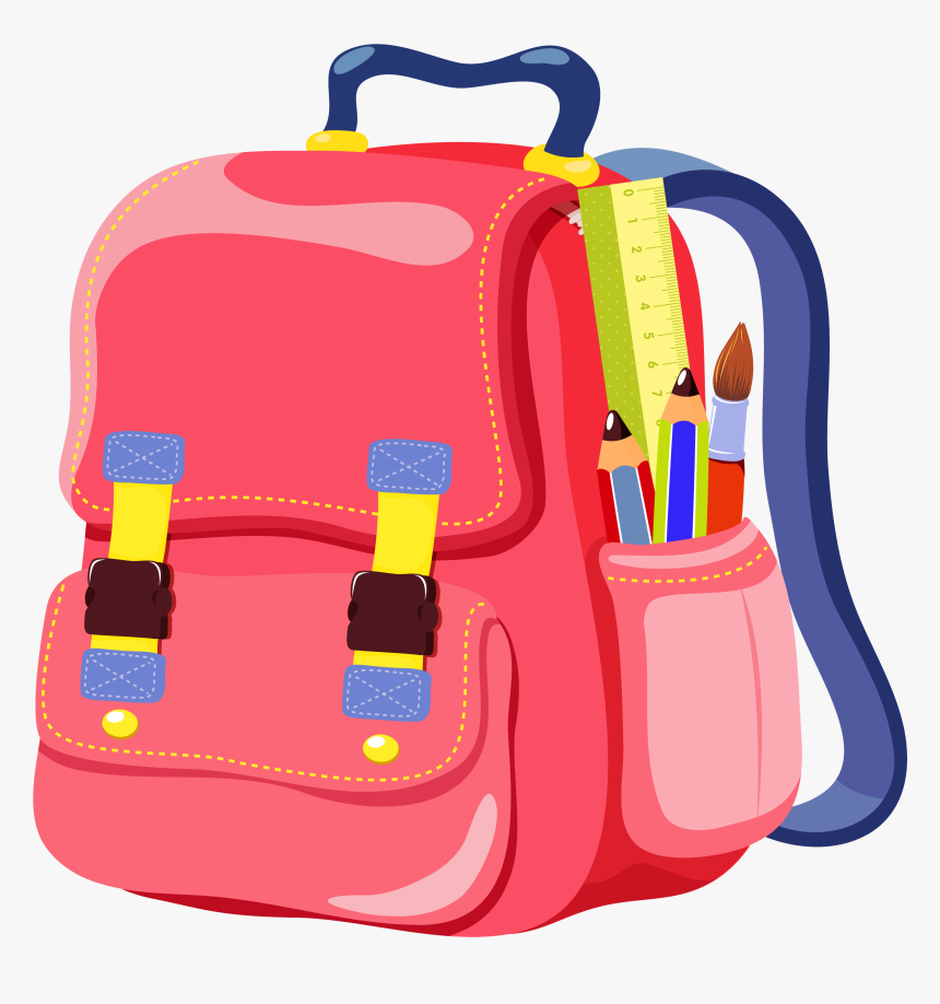 Transparent Background Backpack Clipart, HD Png Download