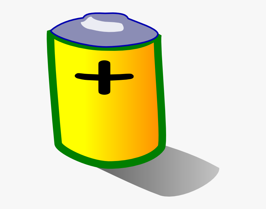 Laptop Battery Svg Clip Arts - Positive Charge Battery, HD Png Download