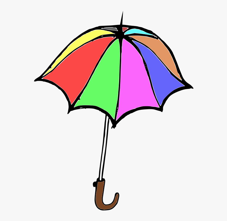 Beach Umbrella Clipart - Small Pictures Of Umbrella, HD Png Download