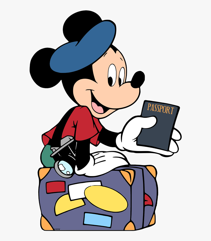 Transparent Mickey Outline Png - Mickey Mouse Passport Size, Png Download