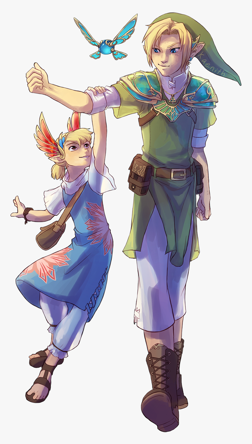 Loz Link And Aryll, HD Png Download