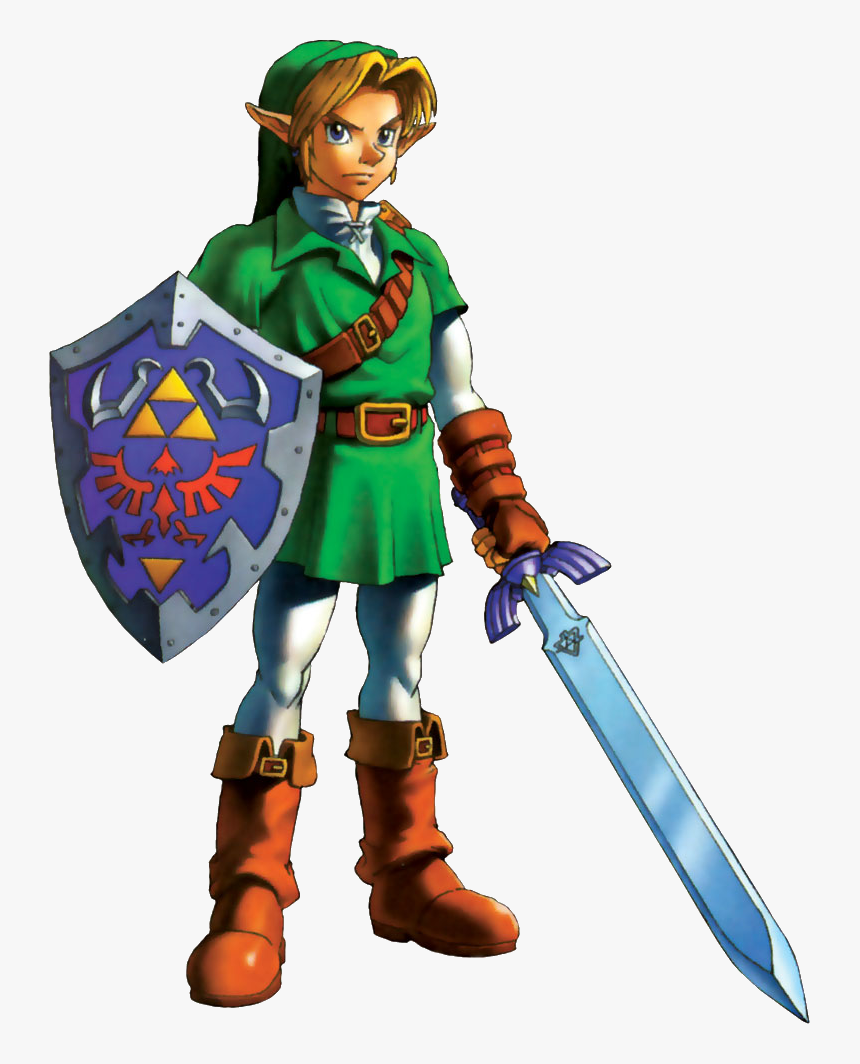 Link Zelda Ocarina Of Time, HD Png Download