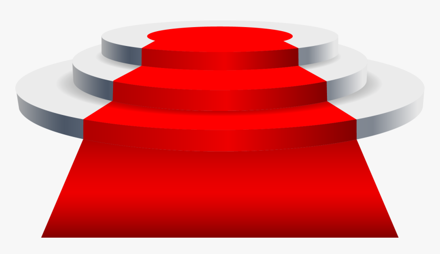 Light Red Carpet Stage - Vector Stage Png, Transparent Png