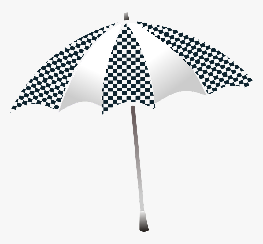 Umbrella, Checkered, Shelter, Protection, Shade - Transparent Background Torn Paper Effect, HD Png Download