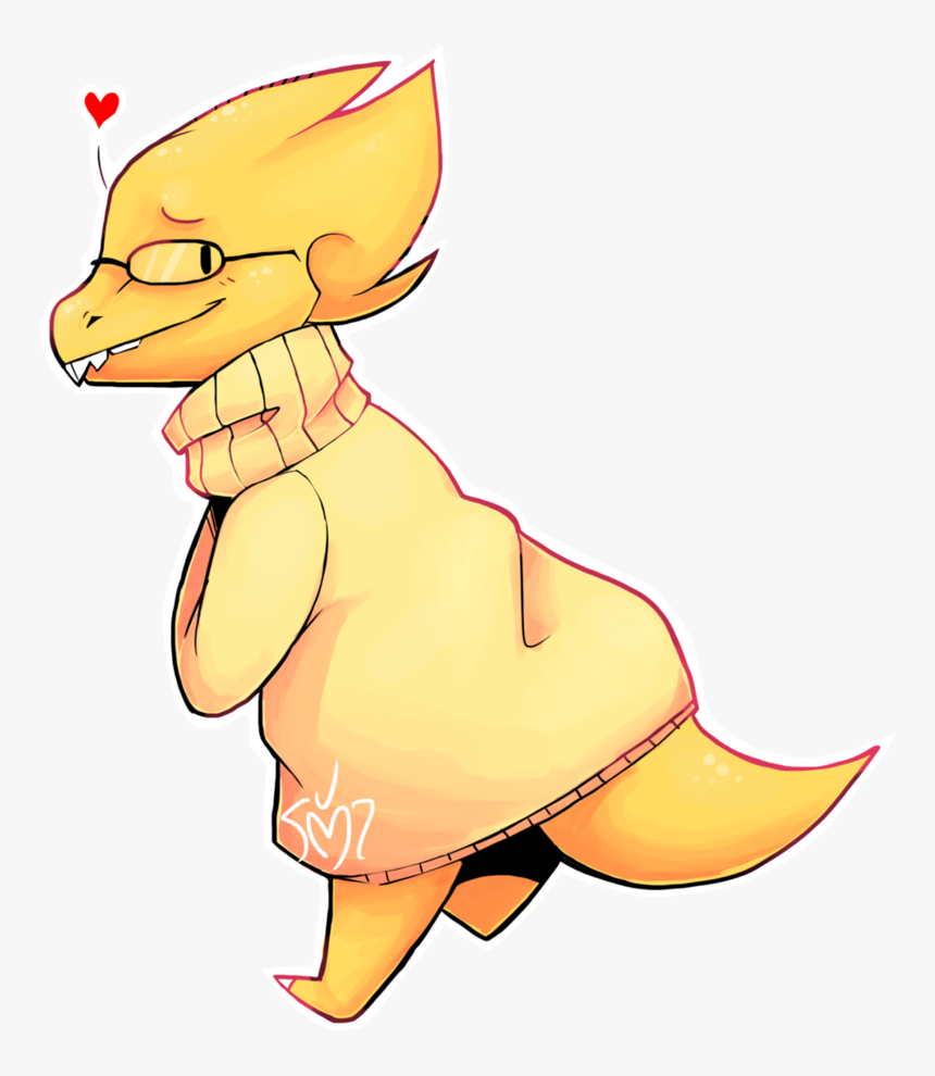 Alphys By Varied-artist - Cartoon, HD Png Download