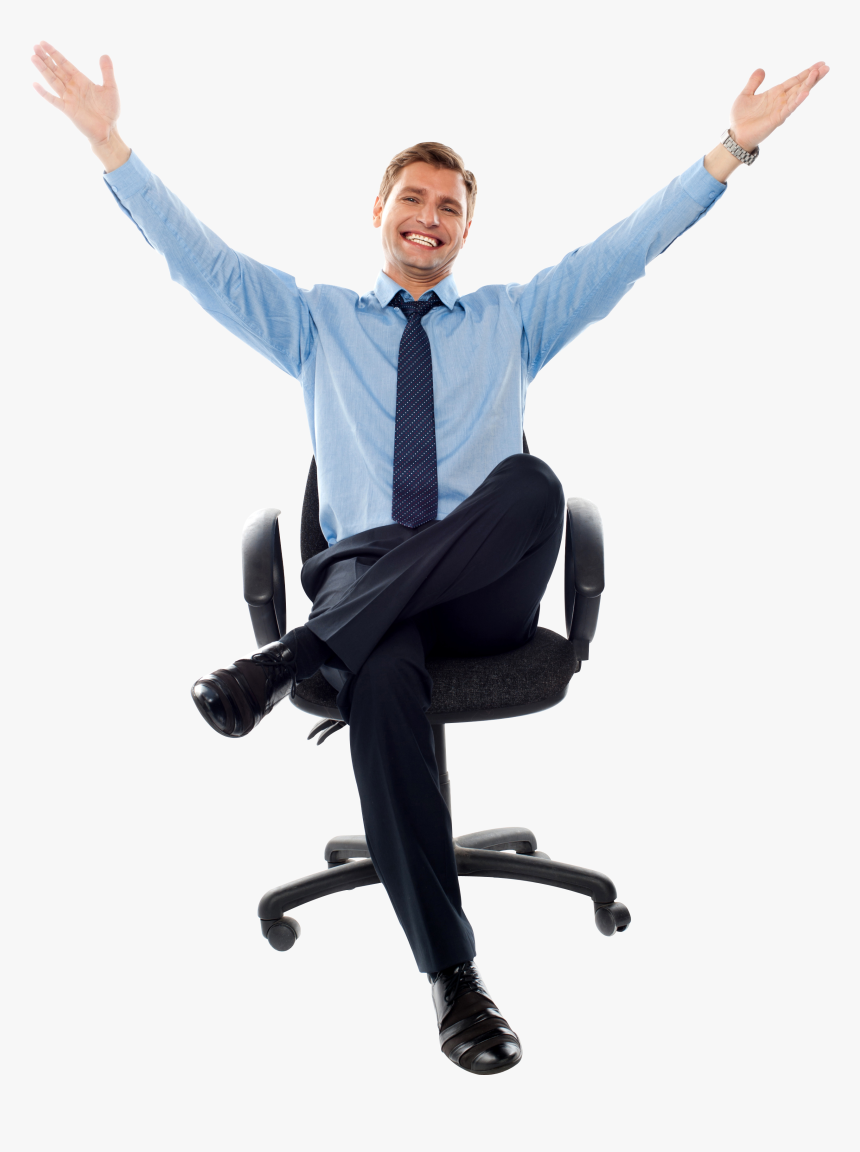 Man Sitting Png - Businessperson, Transparent Png