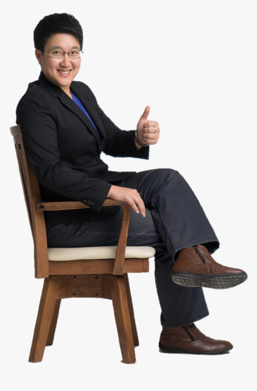 Person Sitting In Chair Png -maresa Ng On Chair - Maresa Ng, Transparent Png