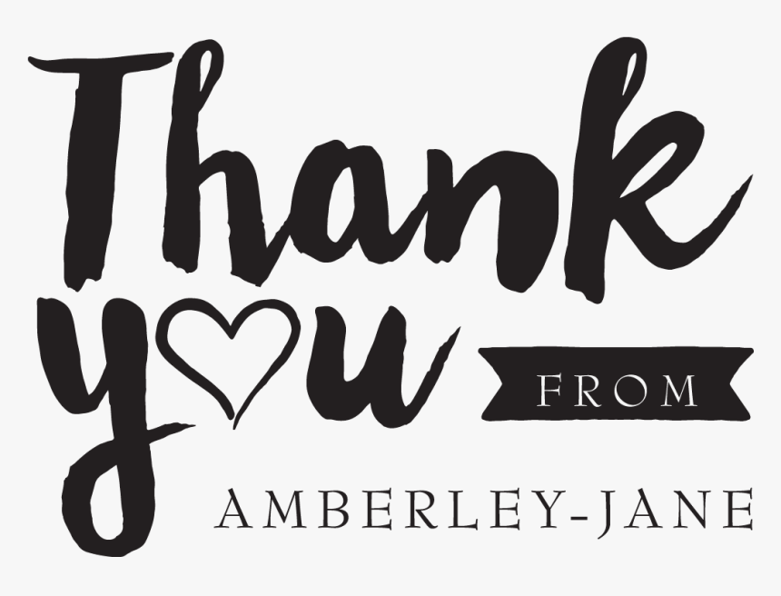 Thank You From The Heart - Calligraphy, HD Png Download