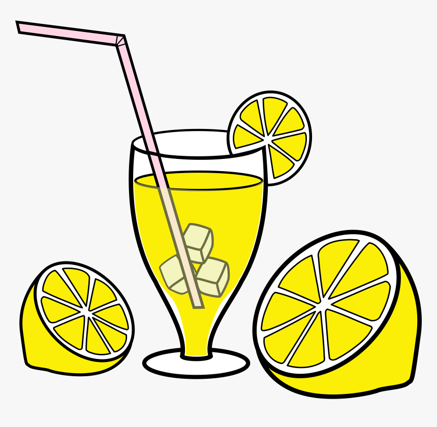 Line Art,plant,area - Lemonade Clipart, HD Png Download