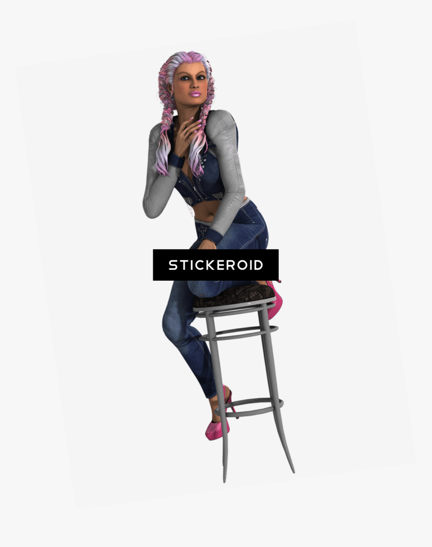 Sitting Woman Man People - Portable Network Graphics, HD Png Download
