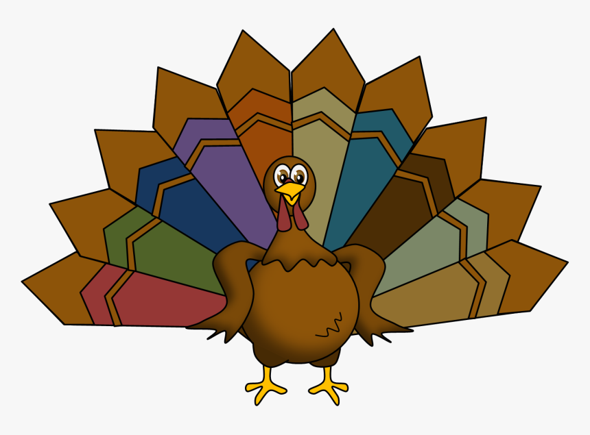 Turkey Clipart Turkey Feather Pencil And In Color Png - Turkey Feathers Thanksgiving, Transparent Png