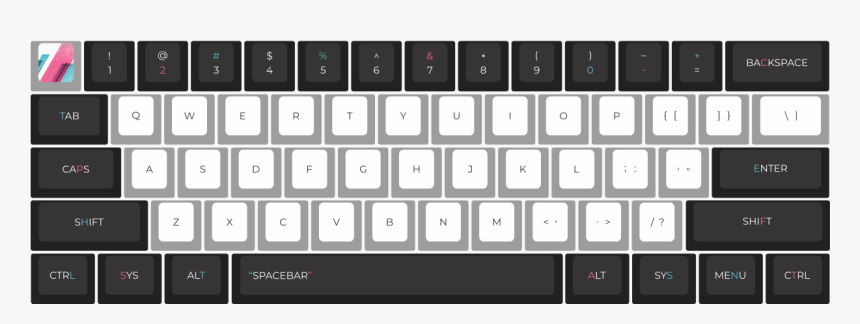 Katakana Keys Keyboard, HD Png Download
