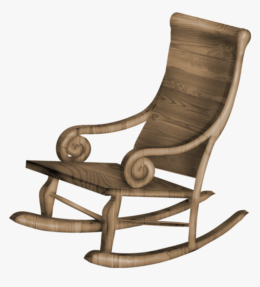 Clip Art Old Man In Rocking Chair - Rocking Chair Transparent Background, HD Png Download