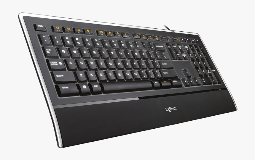 Illuminated Keyboard K740 - Logitech Illuminated Thin Keyboard K740, HD Png Download