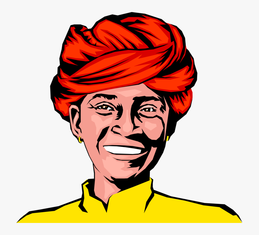 Transparent Man Face Png - Indian Man Face Clipart, Png Download