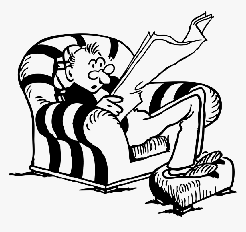 Man Clip Art At Clker Com Vector - Man Sitting In Chair, HD Png Download