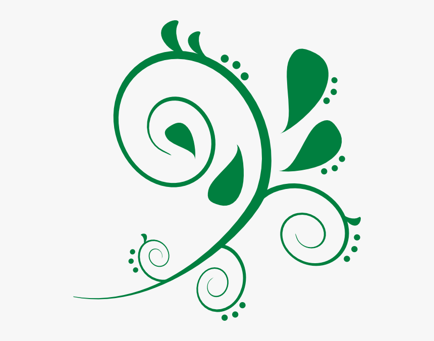 Paisley At Getdrawings Com - Clipart Green Swirls, HD Png Download