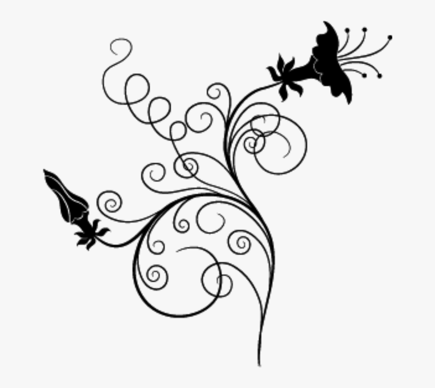 Swirl Background - Line Art, HD Png Download