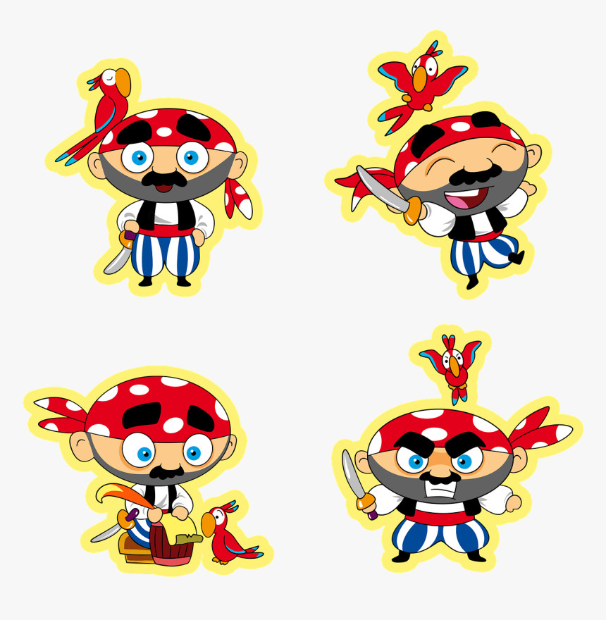 Sticker, Pirate, Parrot, Empathy, Alegre, Angry, Emoji - Sticker, HD Png Download
