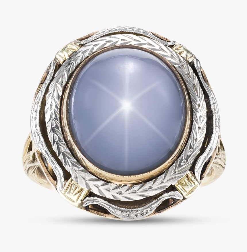 Star Sapphire Cabochon Ring, - Ring, HD Png Download