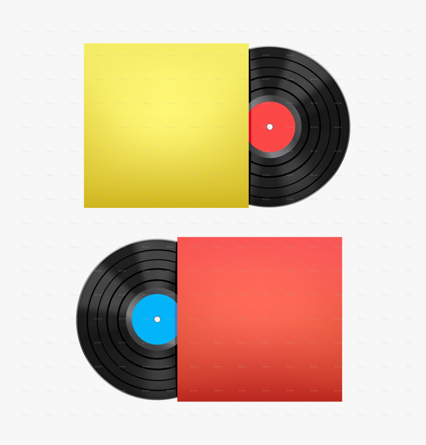 Vinyl Disc And Cover, HD Png Download