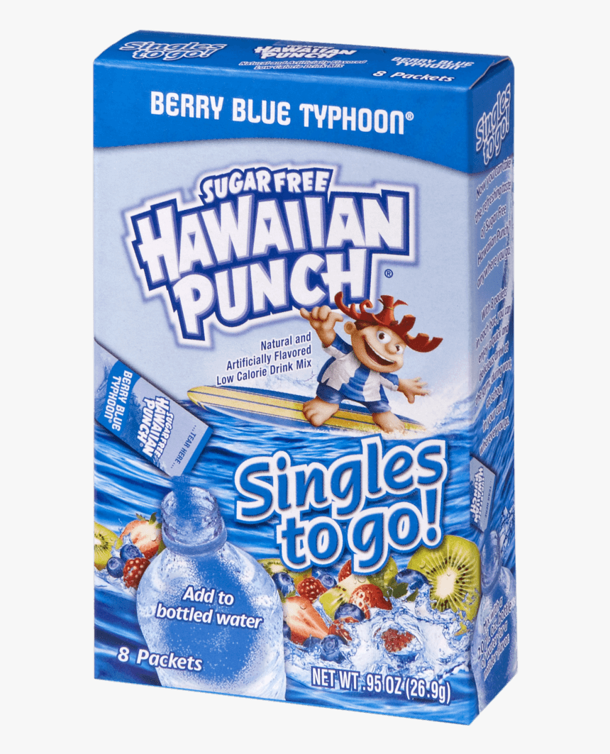 Hawaiian Punch Berry Blue Typhoon Singles To Go - Hawaiian Punch Singles To Go, HD Png Download