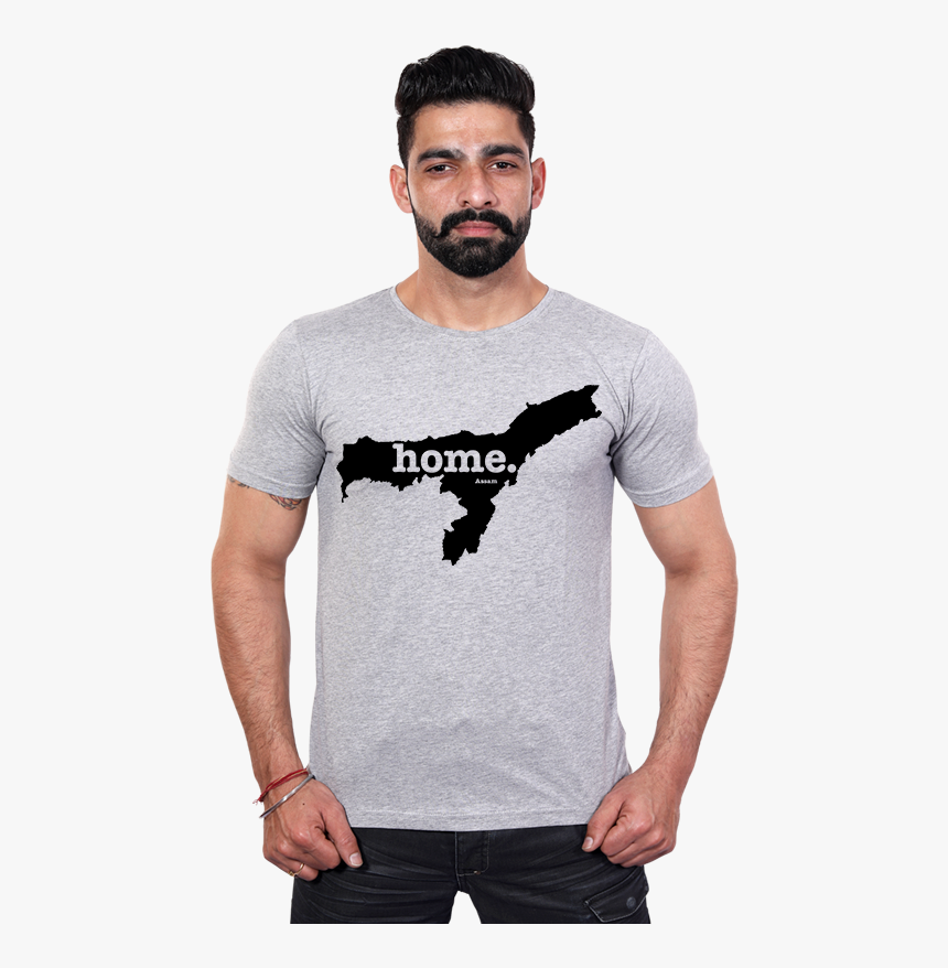 Assam State Map Home T Shirt Online Shopping India - Love Kashmir T Shirts, HD Png Download