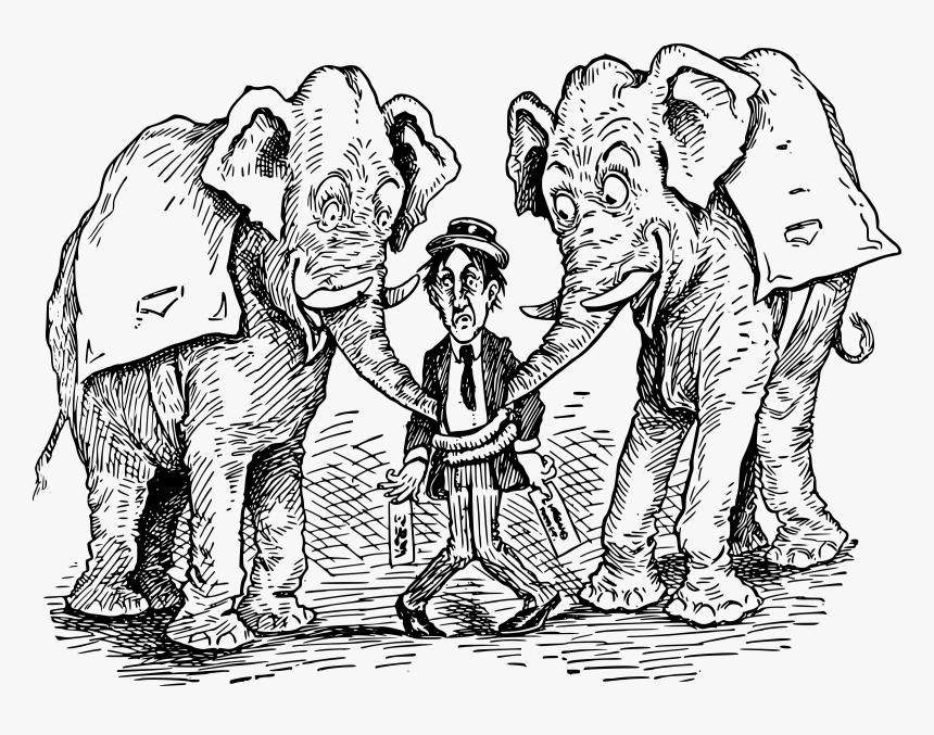 Elephants Mess With A Man Clip Arts - Gajah Lampung Png Hd, Transparent Png