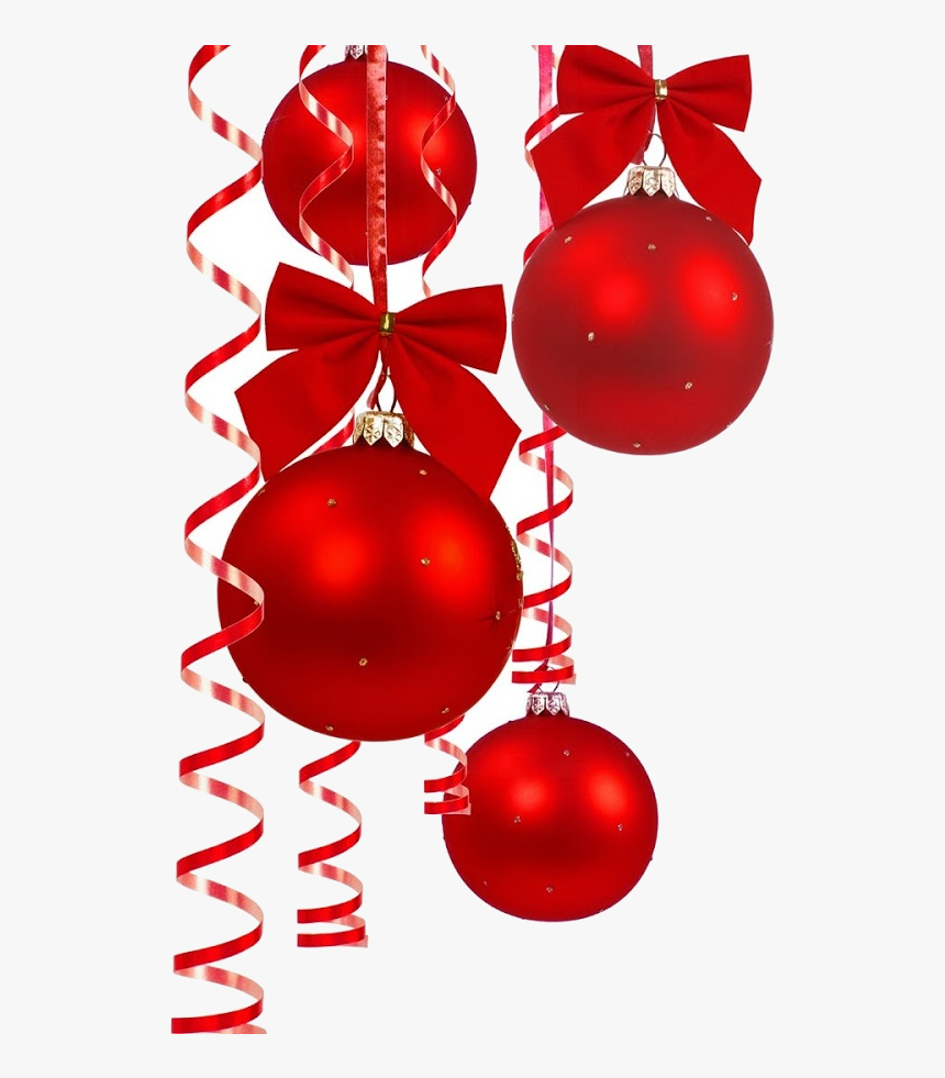 Christmas Border Collection Of Free Microsoft Transparent - Christmas Decorations In Red, HD Png Download